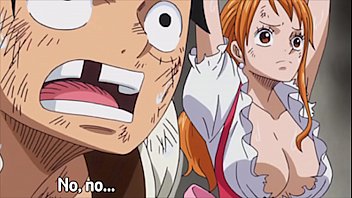 การ์ตูนโป๊ดัง One Piece Hentai ดัดแปลงมาทำแบบโป๊ให้ผู้ใหญ่ดูแล้วเงี่ยน ลูฟี่แอบดูนามิอาบน้ำ กระโดดลงไปเย็ดคาสระเลยจ้า